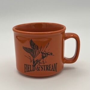 Field‎ & Stream Coffee Mug Orange Mallard Duck Hunting Houston Harvest